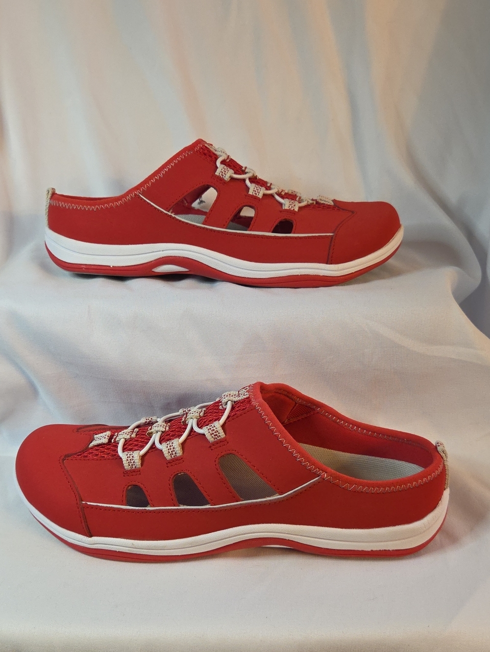 Easy Street Barbara Sport Mules Red Slip On Shoes